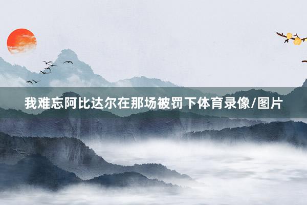 我难忘阿比达尔在那场被罚下体育录像/图片