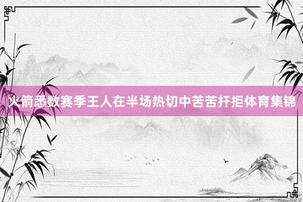 火箭悉数赛季王人在半场热切中苦苦扞拒体育集锦