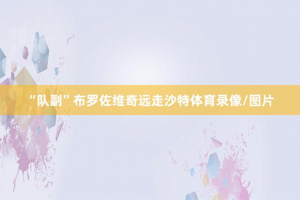 “队副”布罗佐维奇远走沙特体育录像/图片