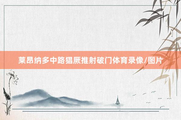 莱昂纳多中路猖厥推射破门体育录像/图片