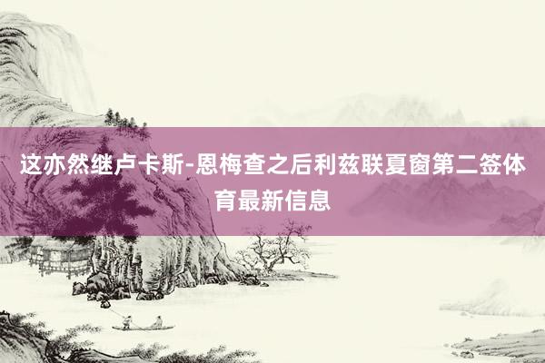这亦然继卢卡斯-恩梅查之后利兹联夏窗第二签体育最新信息