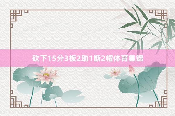 砍下15分3板2助1断2帽体育集锦