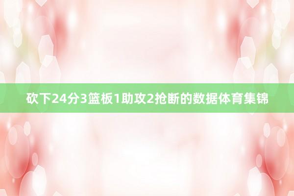 砍下24分3篮板1助攻2抢断的数据体育集锦