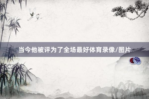 当今他被评为了全场最好体育录像/图片