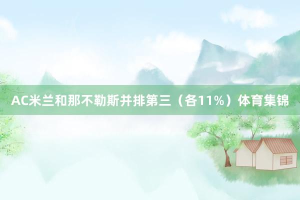 AC米兰和那不勒斯并排第三（各11%）体育集锦