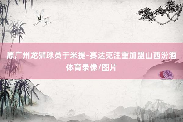 原广州龙狮球员于米提-赛达克注重加盟山西汾酒体育录像/图片