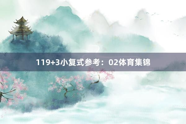 11　　9+3小复式参考：02体育集锦