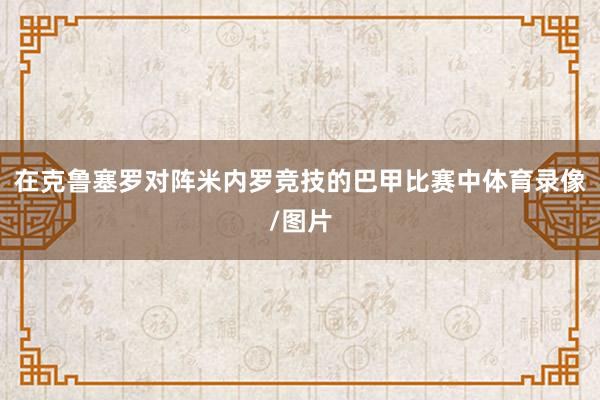 在克鲁塞罗对阵米内罗竞技的巴甲比赛中体育录像/图片