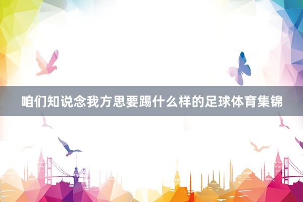 咱们知说念我方思要踢什么样的足球体育集锦