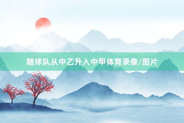随球队从中乙升入中甲体育录像/图片