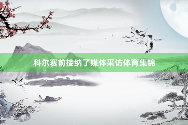 科尔赛前接纳了媒体采访体育集锦