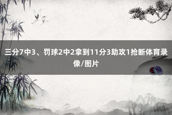 三分7中3、罚球2中2拿到11分3助攻1抢断体育录像/图片