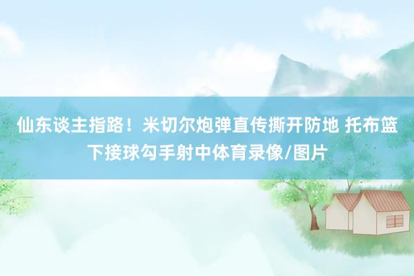仙东谈主指路！米切尔炮弹直传撕开防地 托布篮下接球勾手射中体育录像/图片