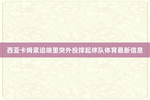 西亚卡姆紧迫端里突外投撑起球队体育最新信息