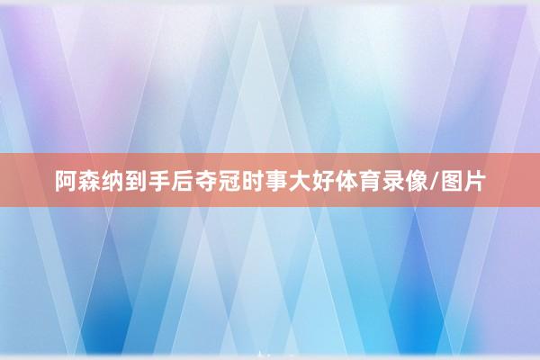 阿森纳到手后夺冠时事大好体育录像/图片