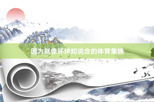 因为就像环球知说念的体育集锦