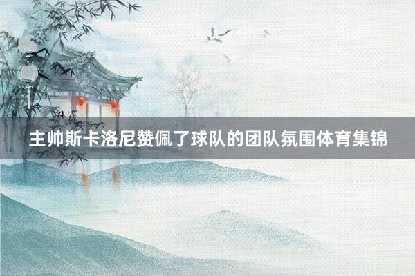 主帅斯卡洛尼赞佩了球队的团队氛围体育集锦